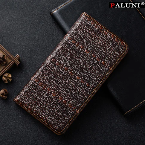 Высокое Качество Натуральная Кожа Case Обложка Для Huawei Honor X1/X2 Флип кронштейн