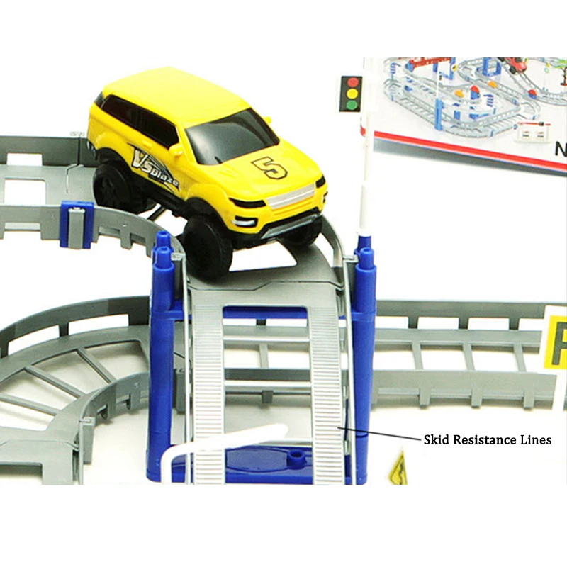 Kitoz Мега набор гоночных треков Diecasts игрушечный автомобиль рельсовый дорожный