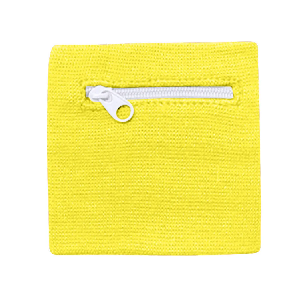 Yellow Fashion New Men Women Wrist Wallet Pouch Band Zipper Running Travel Gym Cycling Safe Coin Purse Change Sport Bag - Цвет: Yellow