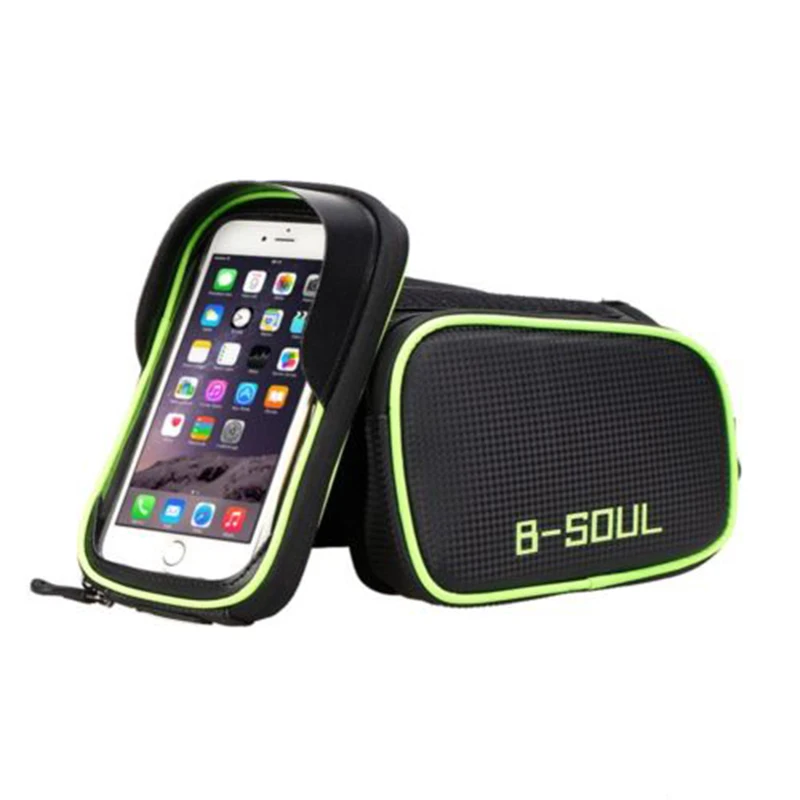 

Waterproof Bicycle Handlebar Saddle Bag Front Touch for 5.5-6.2" Cell Phone Cycling Riding bag