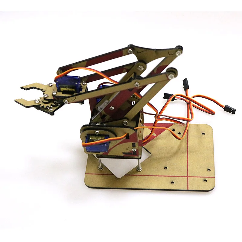 4 DOF Unassembly акриловая механическая рука робота манипулятора коготь для Arduino Maker
