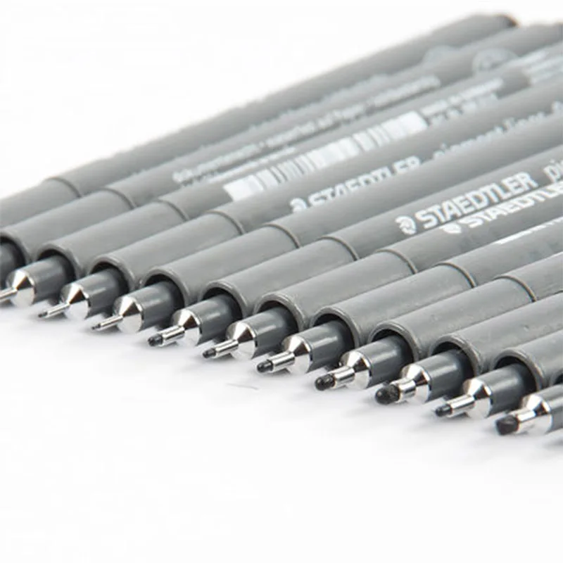Германия Staedtler 308 WP 4 Набор ручек пигментный лайнер Fineliner 0 1 мм 3 5 7 ручка для