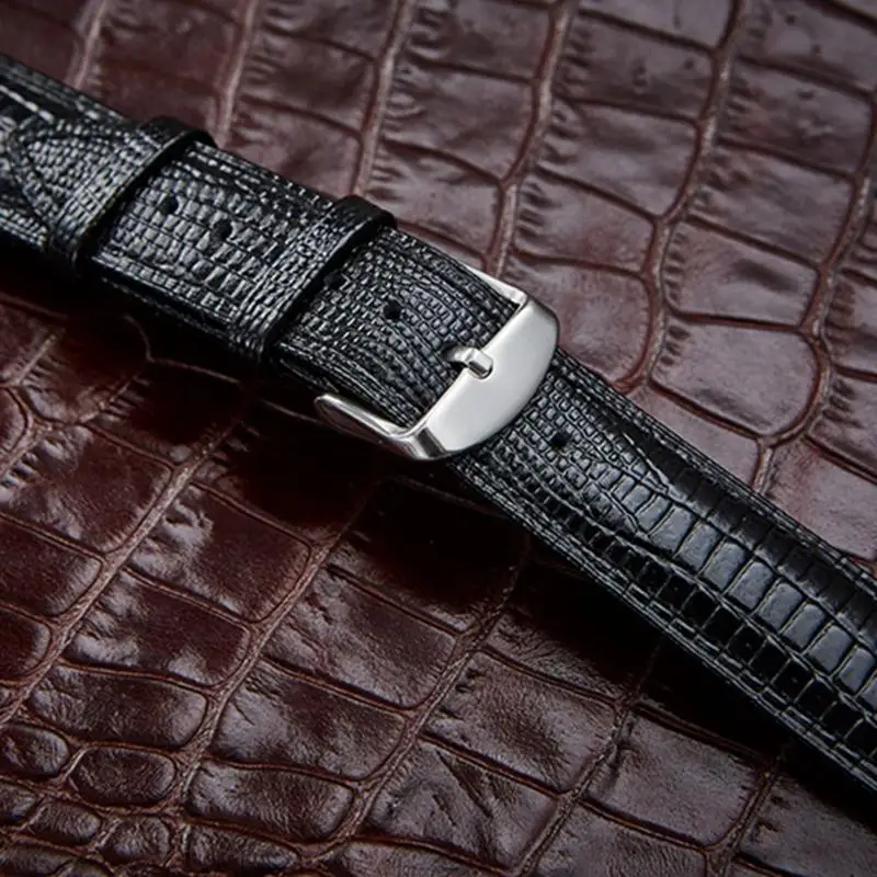 Ремешок для часов 16 мм мягкий ремешок из ПУ кожи стальной с пряжкой Коричневый