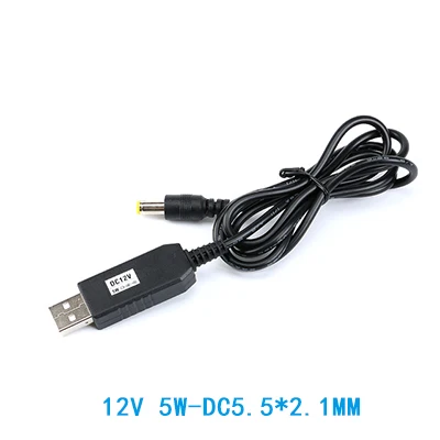 As show USB повышающий провод USB DC 5 В к DC 9 в DC 12 В Повышающий Модуль конвертер Кабель-адаптер 5 Вт 8 Вт 3,5*1,35/5,5*2,1 мм разъем - Цвет: As show