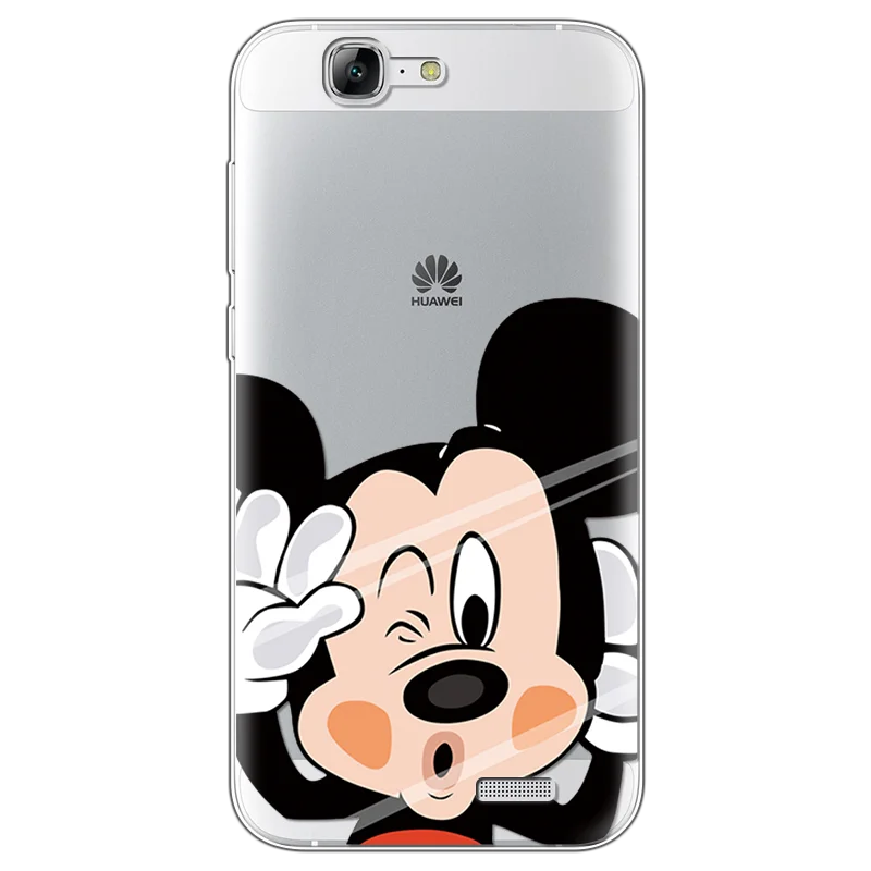 Мультяшный милый ТПУ защитный чехол для Coque huawei G7 прозрачный для huawei Ascend G7 C199 5,5 дюймов чехол задняя крышка с рисунком