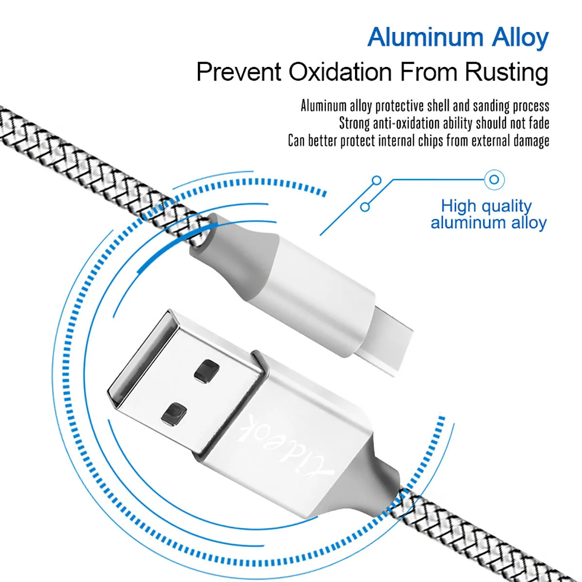Кабель передачи данных для быстрой зарядки Профессиональный USB кабель type C зарядное устройство прочный нейлон сильный для Android мобильного телефона 1 м/2 м/3 м