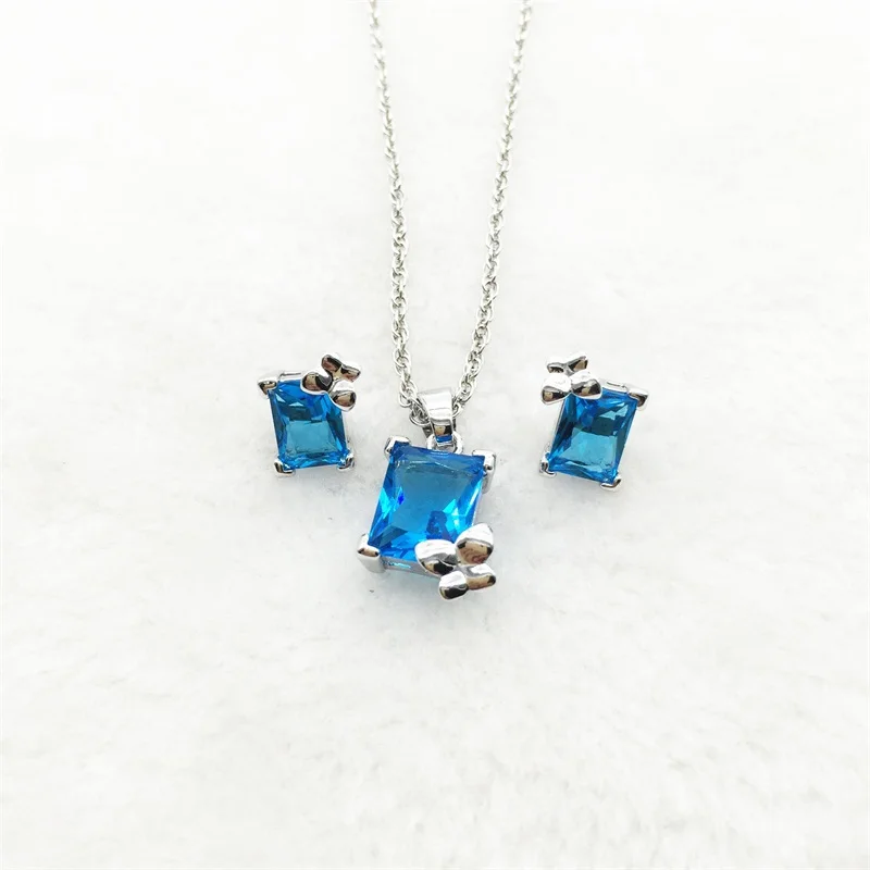 Бесплатная доставка 2015 новое поступление квадраты комплекты ювелирных изделий