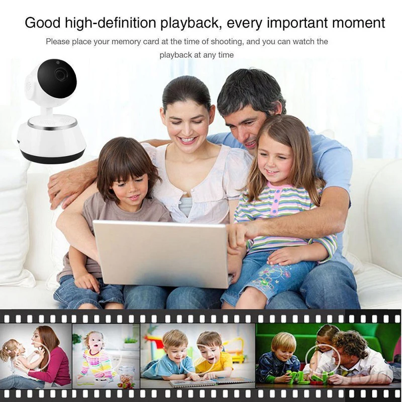 Миниатюрная IP камера для няни Wi Fi HD видео аудио ИК ночное видение датчик движения