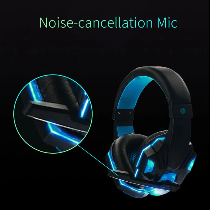 OUSU 3 5 мм hi fi игровая гарнитура с микрофоном геймерские басовые наушники для