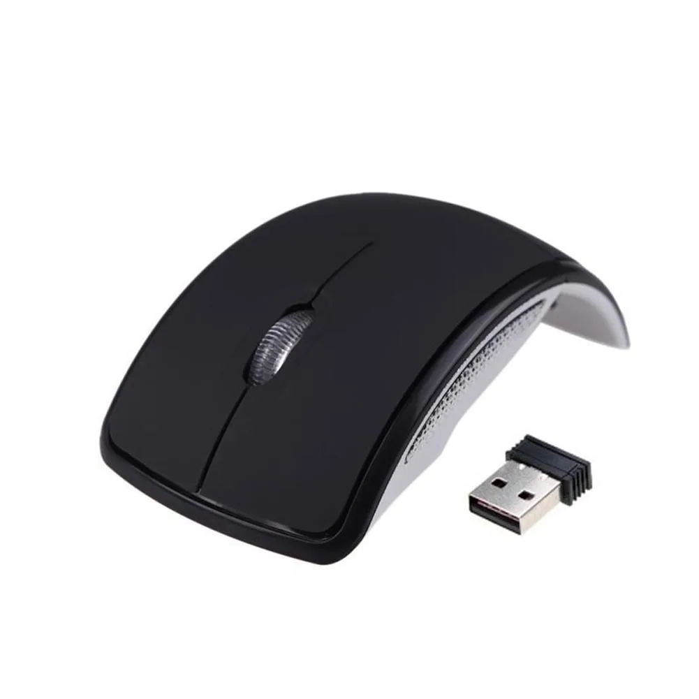 Новая популярная игровая мышь USB Беспроводная 2 4 GHz Arc складная для ноутбука