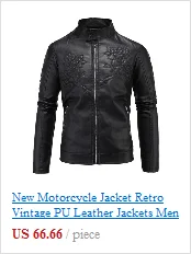 New Retro Mens Motorcycle Jacket PU Leathe Stand Collar Slim Fit Thin Lightweight Classic Biker Punk Moto Jacket Coat Size M-5XL
