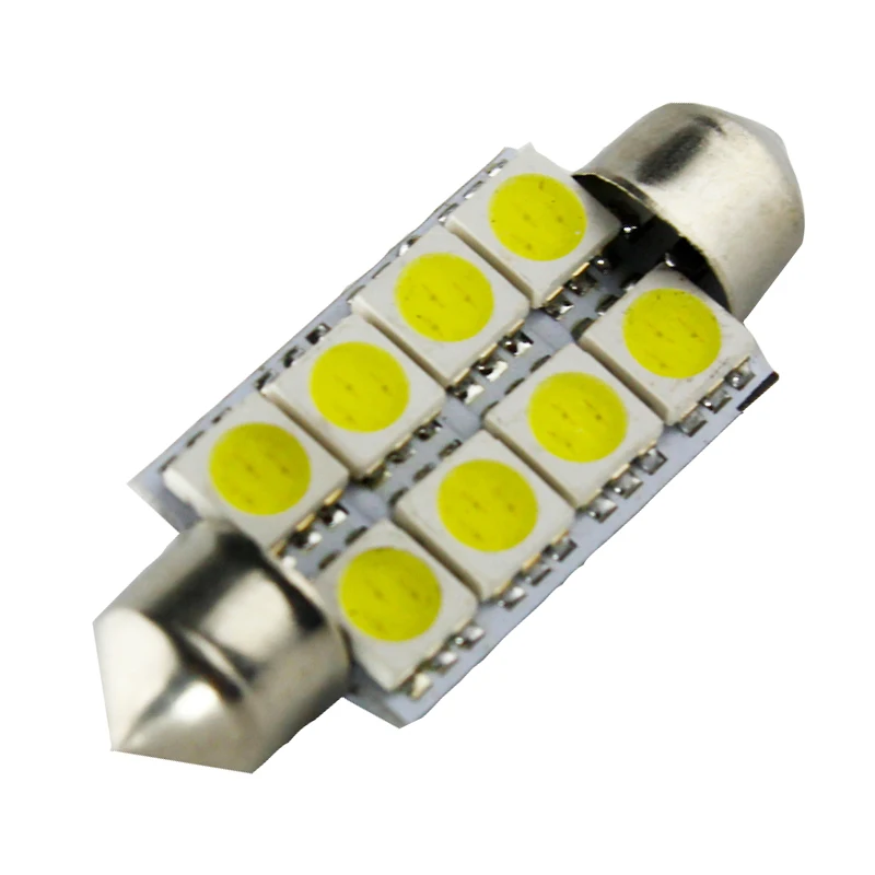 TraceBest 4 шт. 36 39 41 мм 8SMD 5050 светодиодный интерьер автомобиля светильник