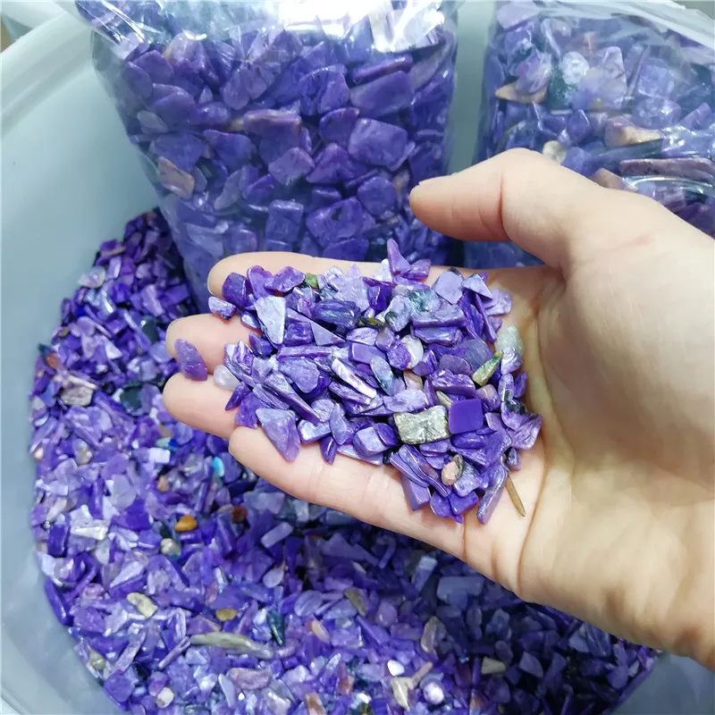 Натуральный хрустальный станок Charoite лечебный камень украшение кварц для
