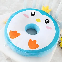 Blue penguin Пончик подушки для животных мягкая круглая еда плюшевые подушки сиденья декор кролик Свинья медведь Пингвин цыпленок панда собака, коала - Цвет: Blue penguin