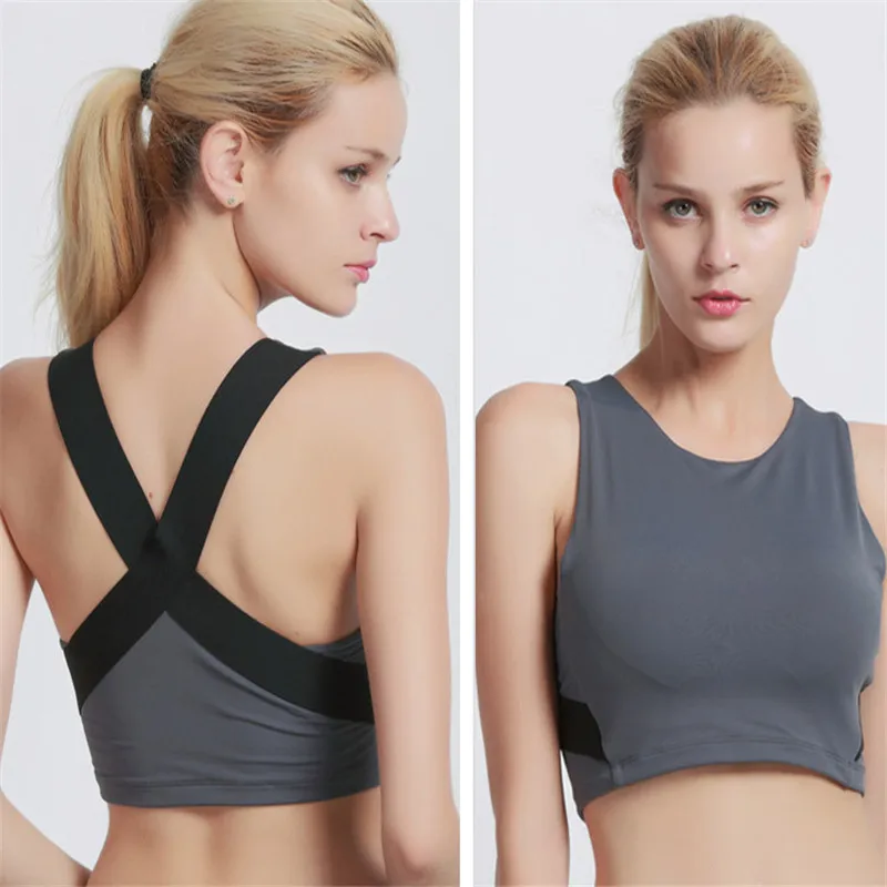 Качество Фитнес Йога Push Up Спортивный бюстгальтер для женщин тренажерный зал Бег