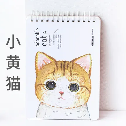 16K sketchbook, art hand-painted blank Iron coil sketchbook, cute cartoon Painting book Thicken children's graffiti paper 80pcs
