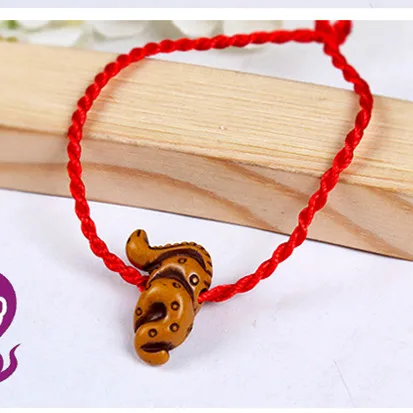 MANGOSKY красная веревка браслет с животным Двенадцать китайских знаков зодиака