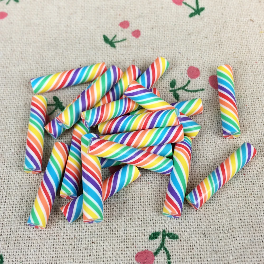 10 шт. глина радужная полоса украшение DIY аксессуары для Скрапбукинг декоративное