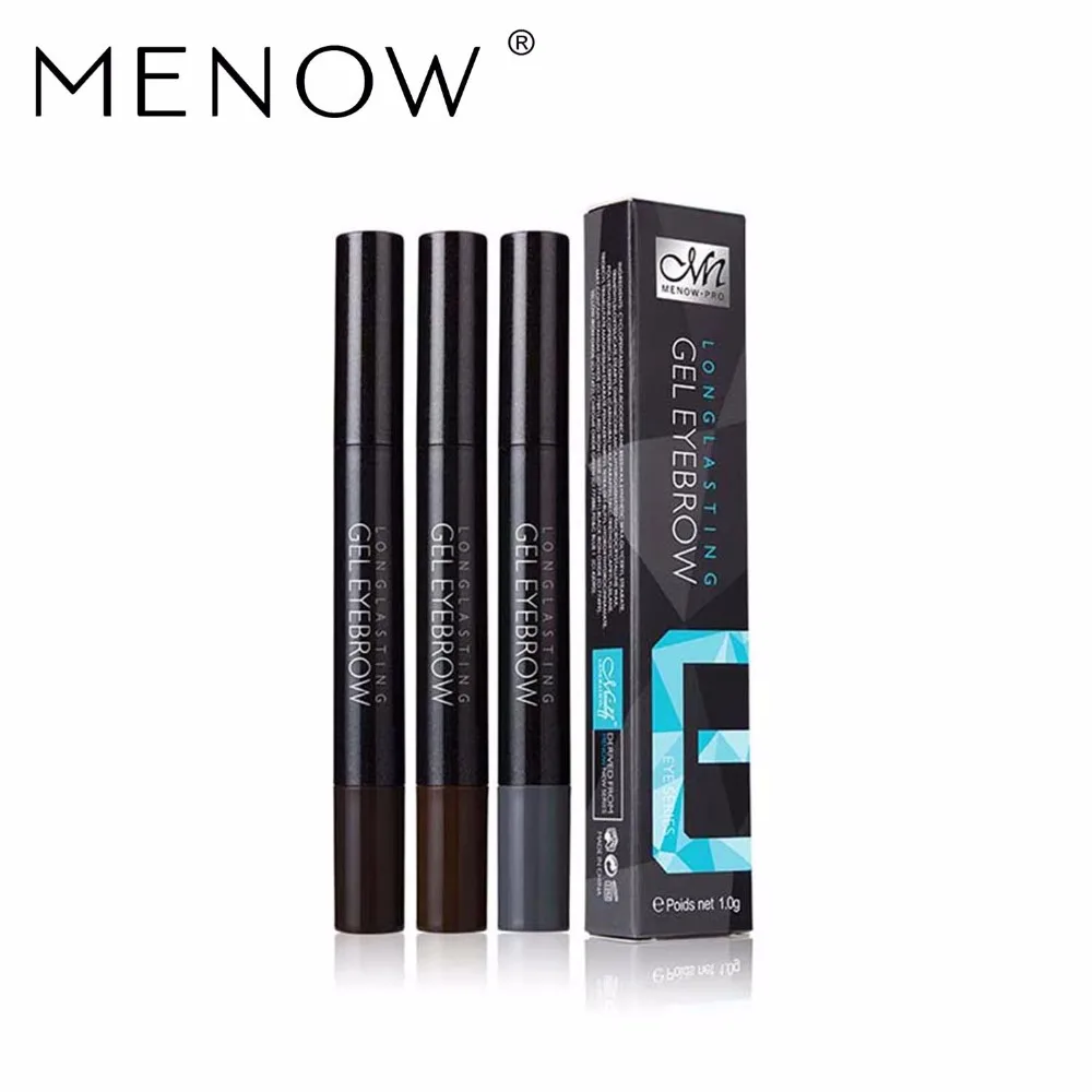 Карандаш для бровей трехцветный перманентного набора без ореолов простой и в