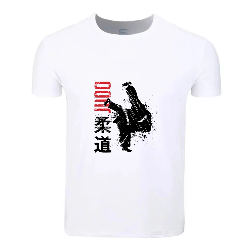 Хлопковая футболка Jiu Jitsu Judo для студентов летняя повседневная на заказ с