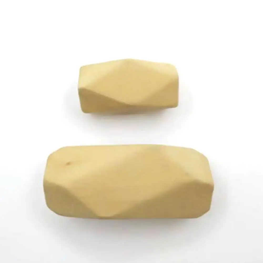 Геометрические длинные полигоны деревянные бусины натуральный цвет