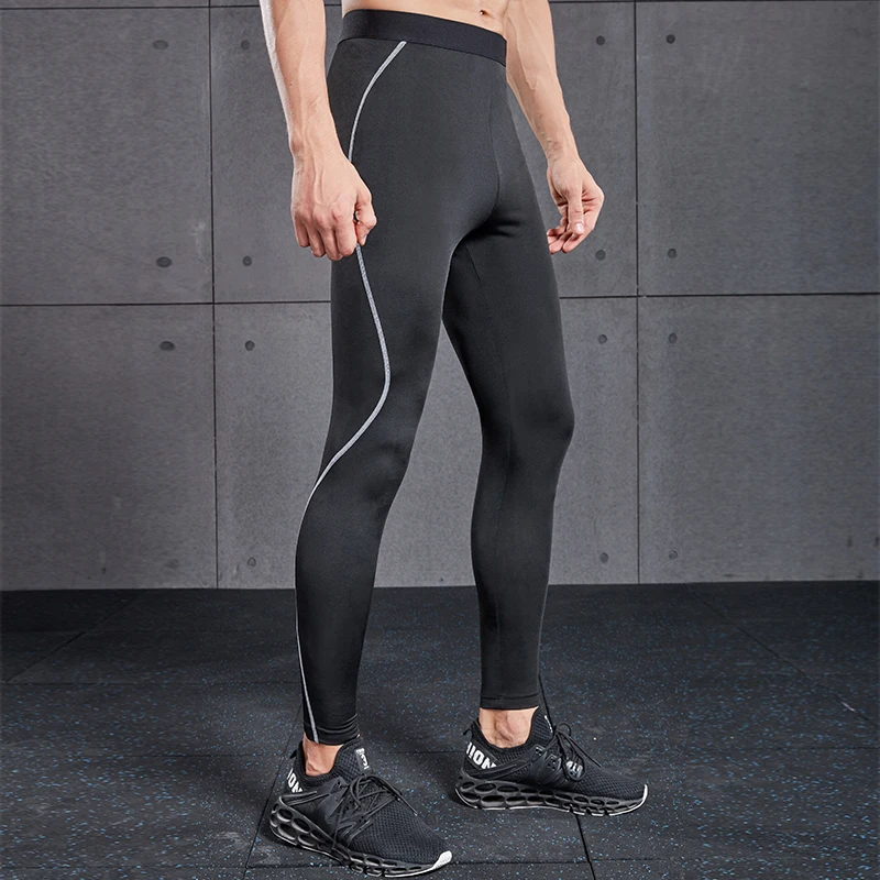 Компрессионные штаны Vansydical для фитнеса колготки бега мужские спортивные дышащие