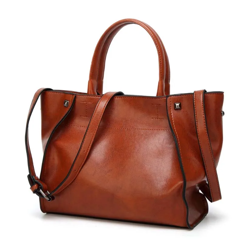 Chuwanglin простые женские кожаные сумки масло воск сумка через плечо Bolsa feminina модная