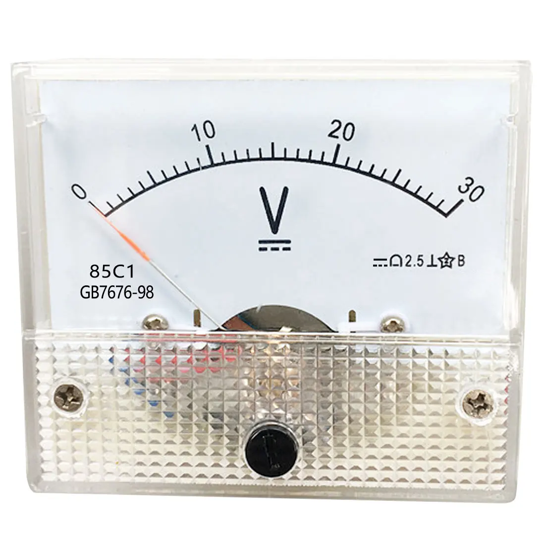30V 10 V/20 V/30/50 V/100 V DC Аналоговая Панель вольтметр датчик 85C1 - Цвет: 30V