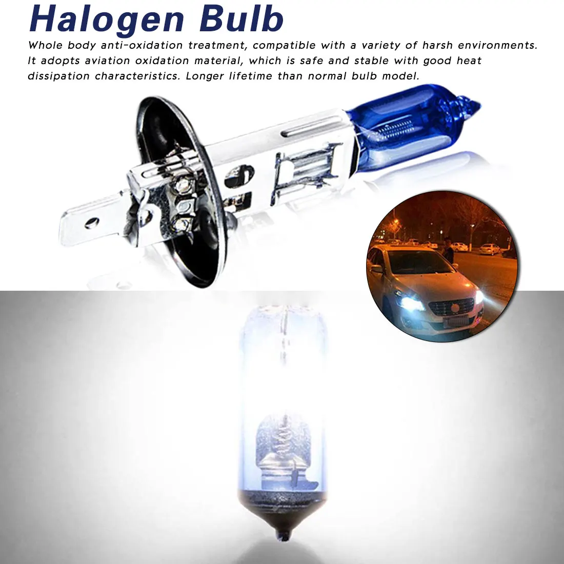 2 предмета лампы H1 12V 100W 5500-6000k 800Lm автомобилей головной светильник темно-синий кварцевые Стекло авто светильник лампа авто Accessoriescar светодиодный светильник s