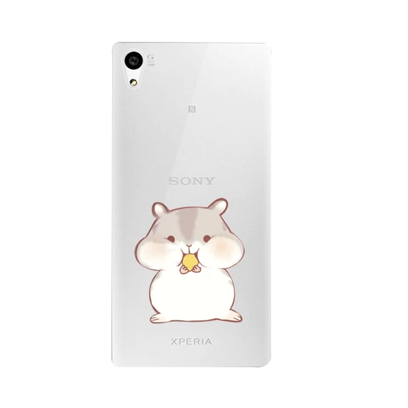 Monkey Soft Clear TPU Phone Case For Sony Z2 Z3 Z4 Z5 C3 C4 C5 Flora Girl Bear Printed Shell Bags Flower Bag Cover Free Shipping | Мобильные