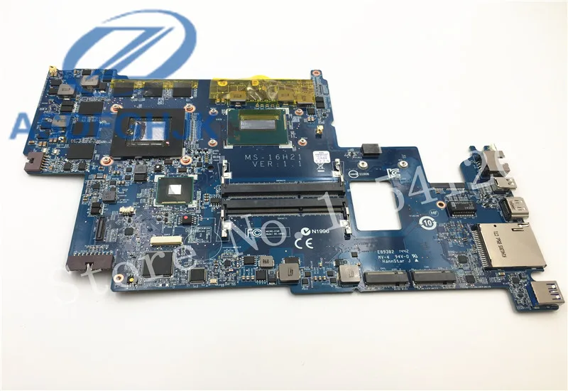 Материнская плата для ноутбука MS-16H21 MS-16H2 для MSI GS60 материнская плата с процессором I7 и GTX860M отлично работает