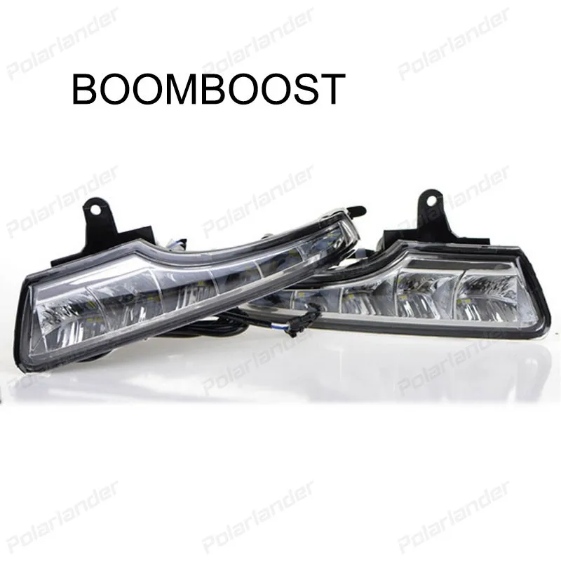 BOOMBOOST 12V светодиодный DRL дневные ходовые огни с противотуманной лампой: для N/issan new