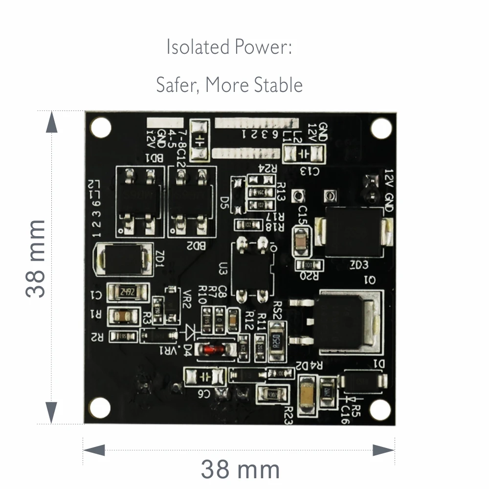 Модуль IEEE802.3af PoE для IP-камеры Power Over Ethernet 48 В вход 12 выход Изолированная мощность с