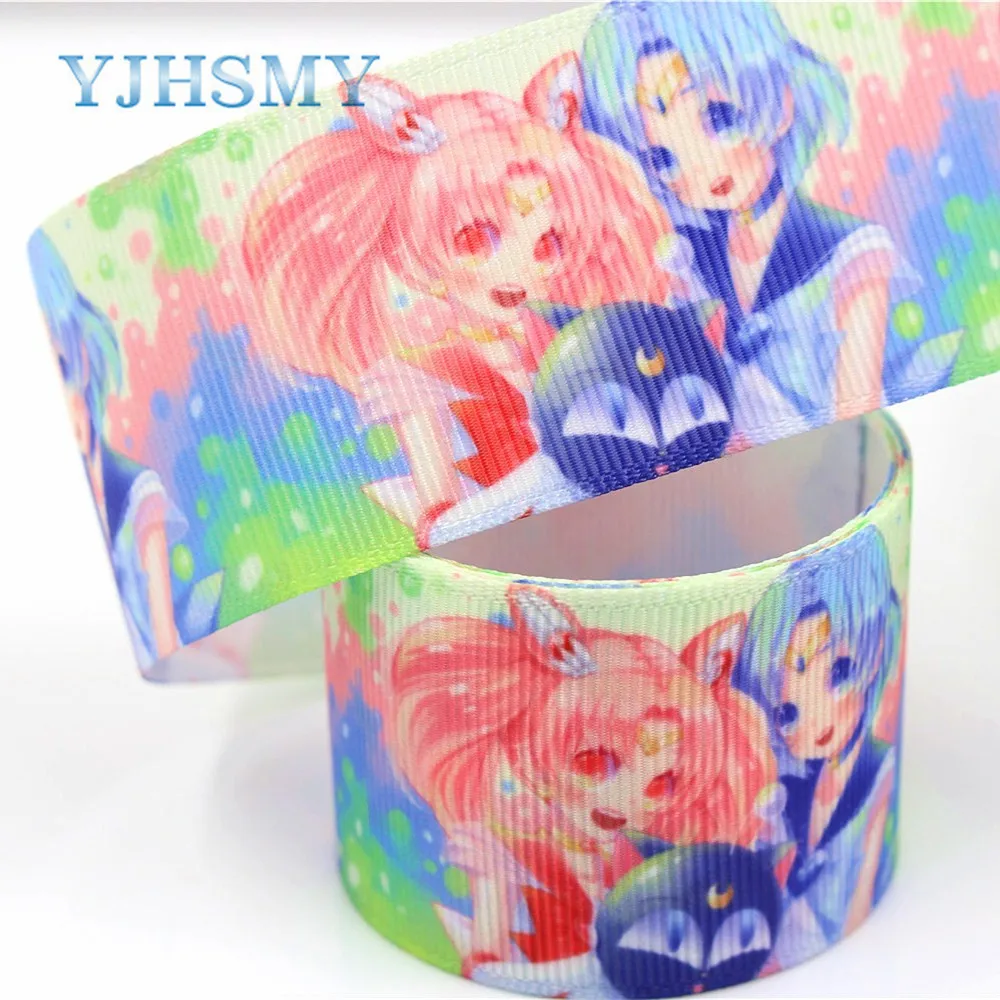 YJHSMY C 18409 534 38 мм 5 ярдов Мультяшные печатные корсажные ленты DIY ручная работа