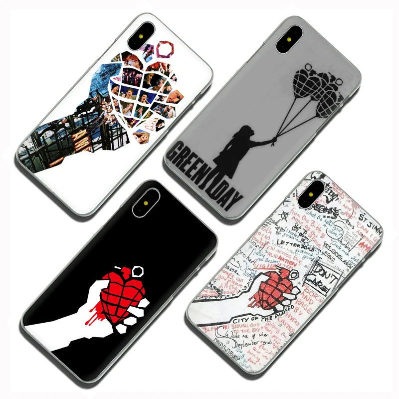 Жесткий чехол для телефона Green Day iphone 5 5s SE 2020 5C 6 6s 7 8 Plus X XR XS 11 Pro Max|Бамперы| |