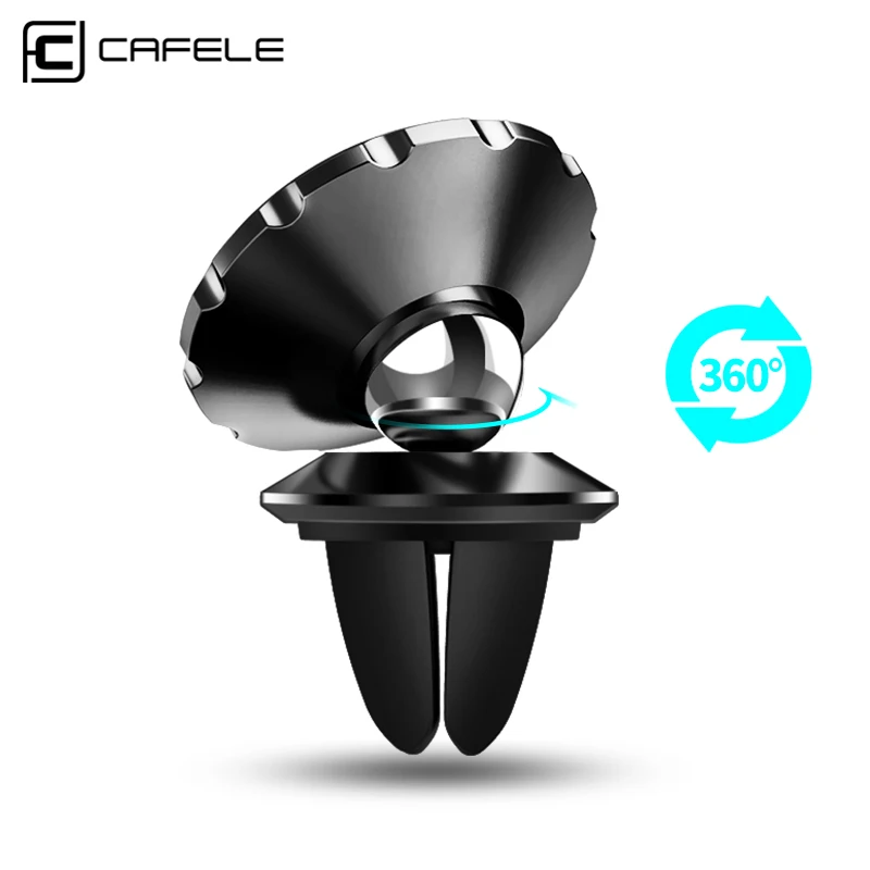 cafele car phone holder 360 rotation gps universal holder mobile phone magnet mount air vent car stand for iphone 11 7 8 xs free global shipping