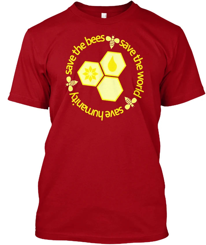 Популярная футболка с надписью Save The Bees World Humanity новая на весну-лето | Мужская