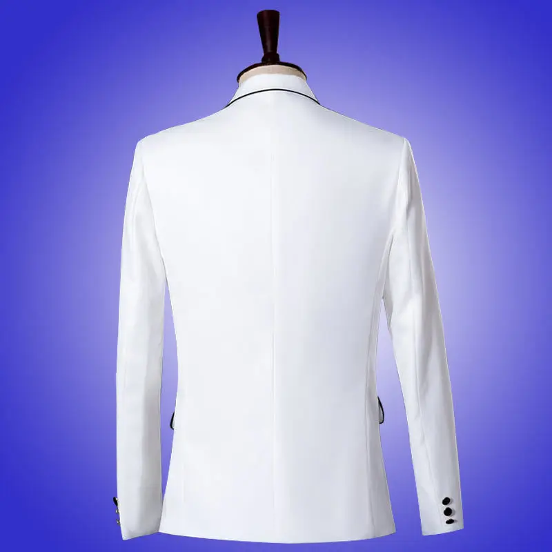 PYJTRL брендовый мужской модный белый свадебный костюм для жениха сцены певицы