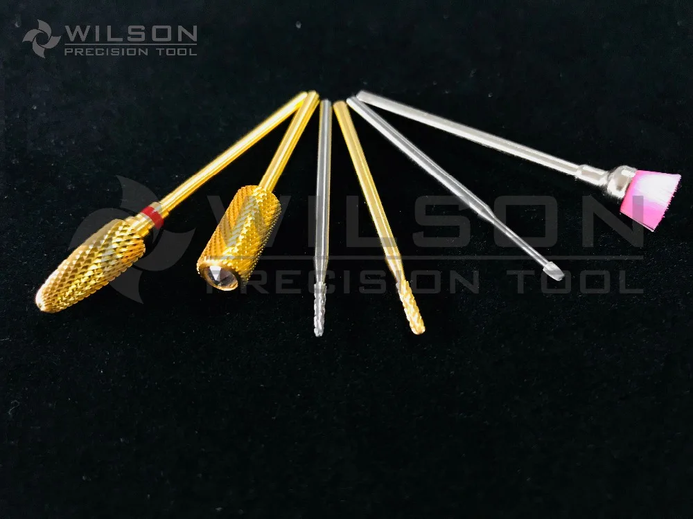 K1 набор твердосплавных сверл для ногтей (6 шт.) твердосплавное сверло WILSON|nail bit