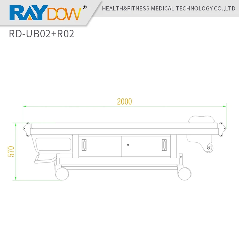 RD-UB02 + R02 Raydow электронные Авто-изменение бумаги медицинского ухода кровать с iv