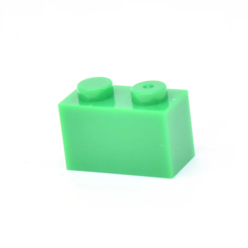 100 шт./лот кирпич 1x2 DIY Просветленный Блок Кирпича совместим с сборками