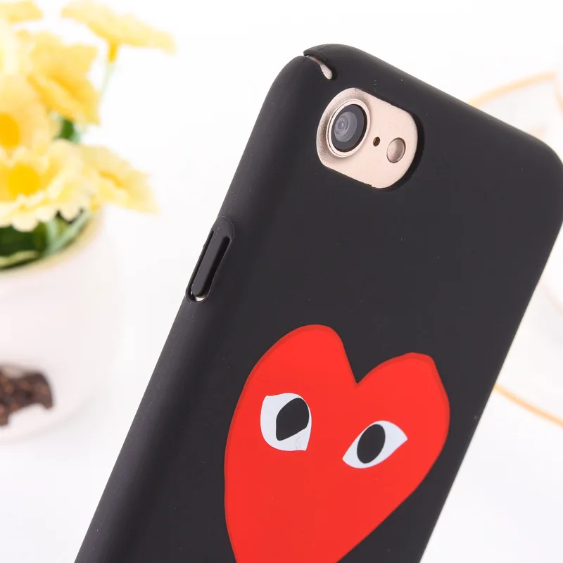 KMAX Matte LOVE Heart &quotPLAY&quot Letter Soft PC Hard Back Cover For iPhone 6 6S Plus 7 plus 8 5 5S SE Phone Case Capa Shell |