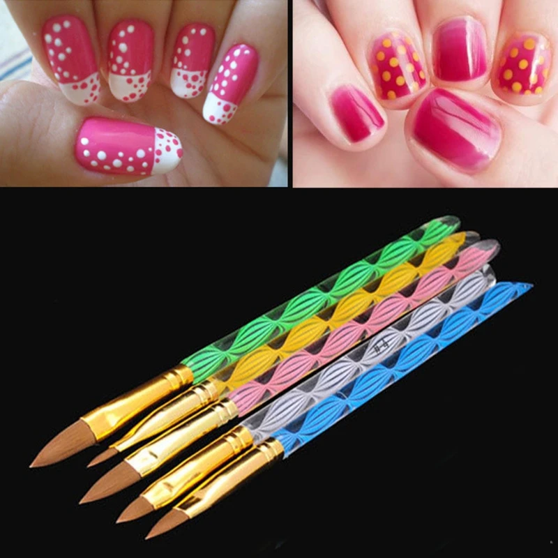 Профессиональные акриловые кисти для дизайна ногтей 1 набор ручка с жидким