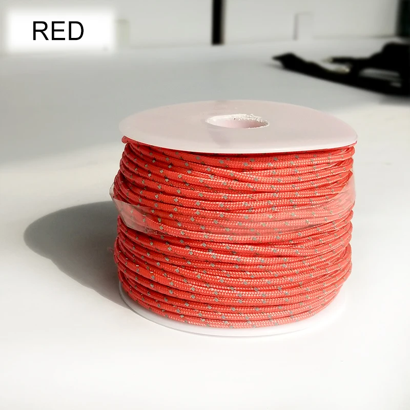 YOUGL 3 нити core отражающий Паракорд палатка ветряного троса парашютный шнур шнурки