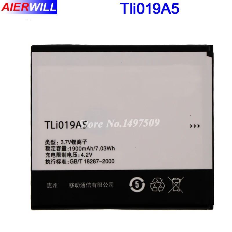 Аккумулятор TLi019A5 для TCL/Alcatel One Touch POP D7 J900C J900T Bateria 1900 мАч|battery for|1900mah batterybattery for alcatel |