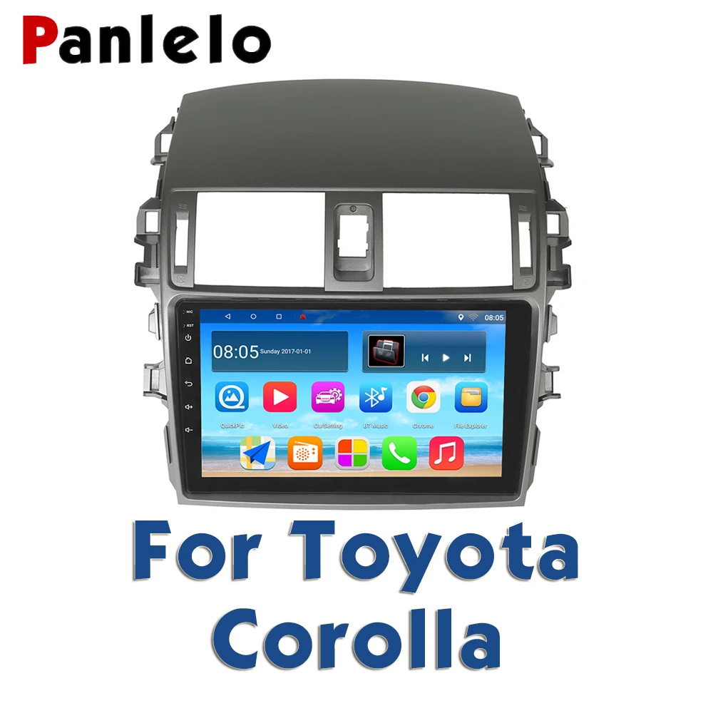 Panlelo для Toyota Corolla 2011 мультимедийное автомобильное радио Авторадио 2din видео плеер навигация Android 7,1 для Toyota Corolla 2008