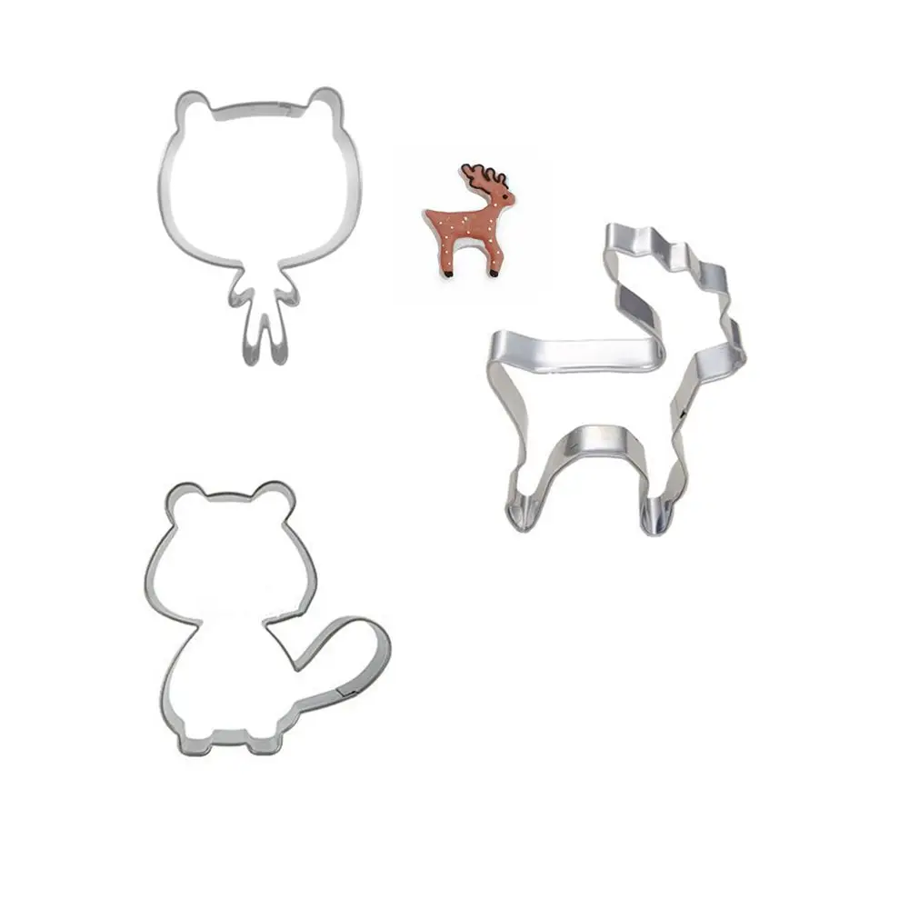 3 шт. формочки для печенья в виде зоопарка|Формочка печенья| |