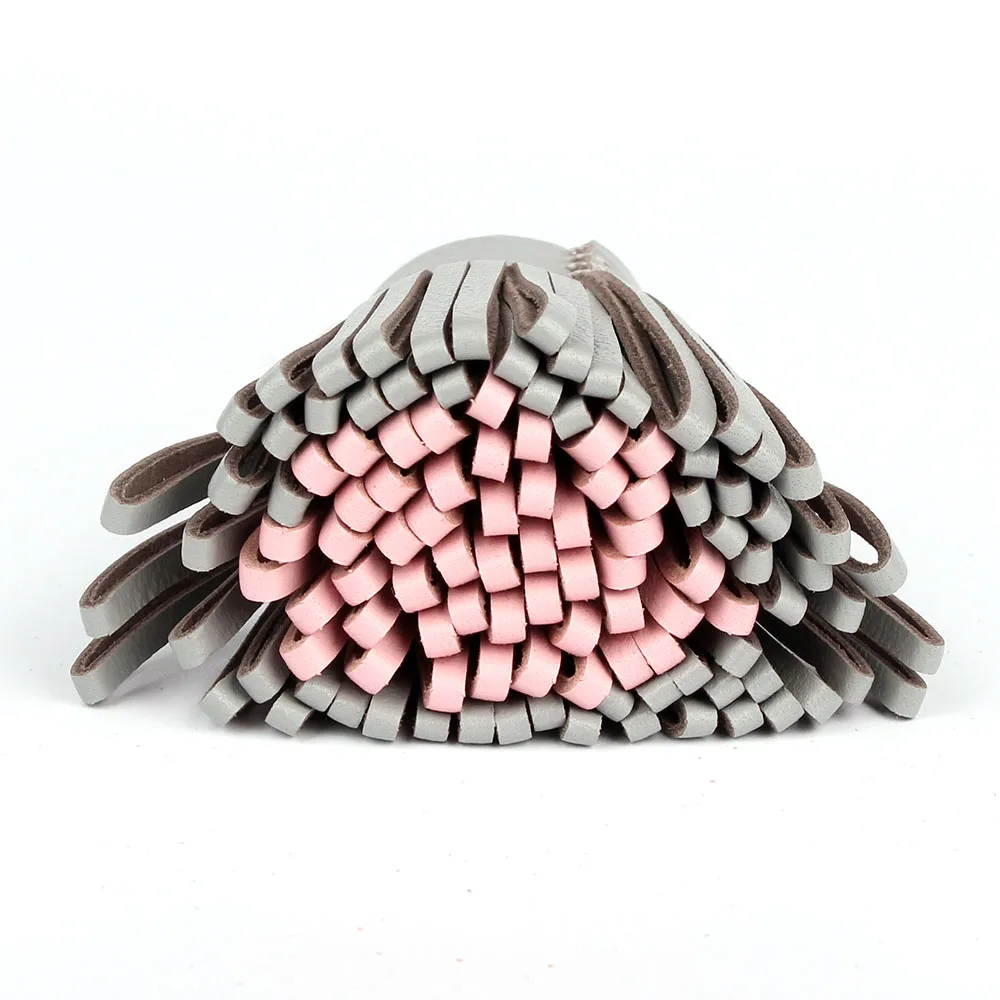 Известный бренд класса люкс натуральная овчина настоящий овечий кожаный брелок с кисточкой для сумок автомобильный брелок женская сумка подвеска