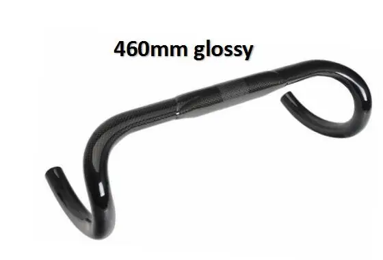 3k glossy 460mm T800 из углеродного волокна, шоссейный велосипед Ручка Глянцевая труба из углеродистого волокна 3 K/UD падение 125 мм достигать 80 31,8*380/400/420/440/460 мм вело изогнутый стержень - Цвет: 3k glossy 460mm