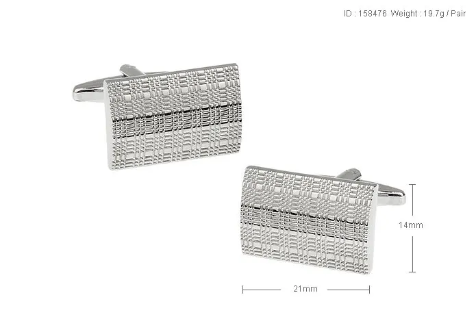 Мужские Запонки Sunnylink серебряные Квадратные запонки для рубашки L1166|square cufflinks|men